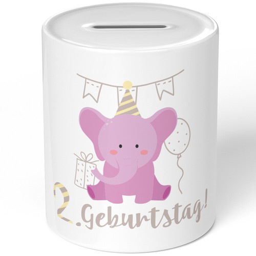 Geburtstag rosa elefant - 2.,