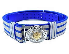 Feldbinde silber mit blauen