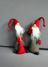 Zwei Weihnachtswichtel Filz - Wichtel Weihnachtsdeko ca. 24 cm