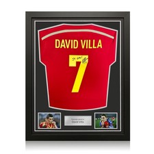 Von David Villa signiertes