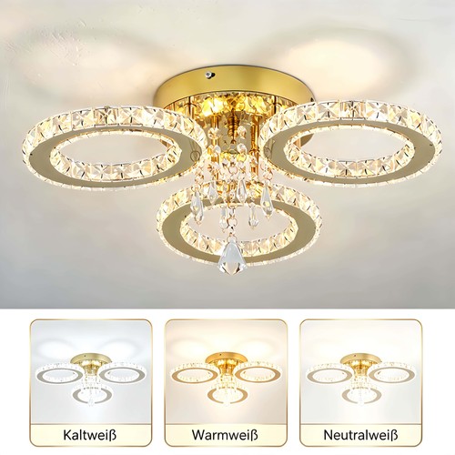 Led deckenleuchten kristall - deckenleuchten,