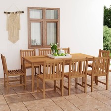 Teak Massiv Gartenmöbel Set