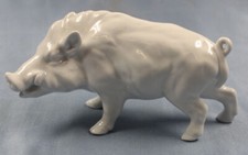 Wildschwein porzellanfigur