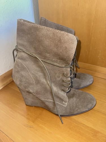 Zara wildleder stiefel - wildleder,
