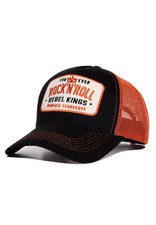King Kerosin Cap Trucker Rebel Kings Herren Cap Mütze schwarz orange