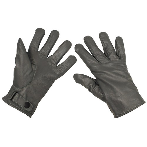 Mfh lederhandschuhe grau - lederhandschuhe,
