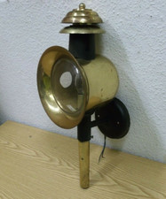 50er 60er Ahlemann+Schlatter Kutscherlampe Elektrisch Laterne Messing 50s 60s