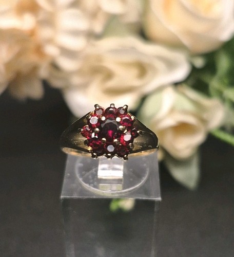 Ring kt gold granat - ring,