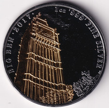 AV-VD Großbritannien 2017 2 Pounds Big Ben Golden Enigma 1 OZ 999 Silber 1703