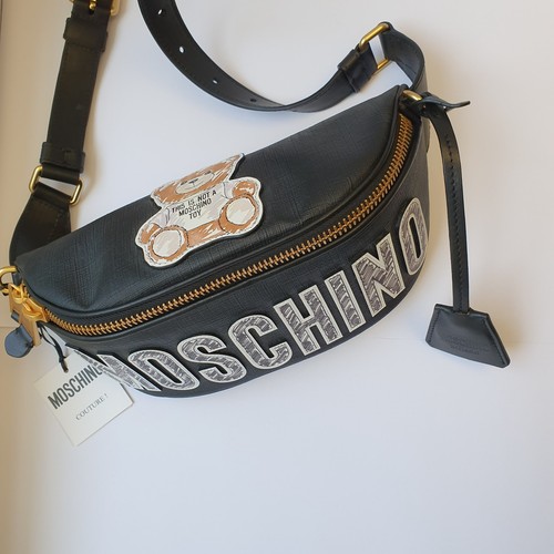 Moschino leder gürteltasche - moschino,