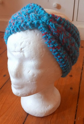 Tolles stirnband weich blau - weich,