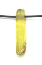 Rohstein Kristall gebohrt Beryll Heliodor gelb 2 - 2,5 cm