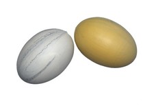 Holzei marmoriert weiß oder