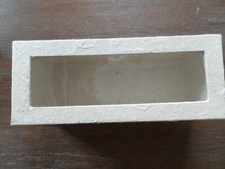 22 Schachteln mit Deckel transparent Geschenkkarton handgeschöpft Box 22x8x7,5cm