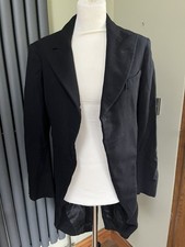 Vintage Gehrock schwarz Wolle