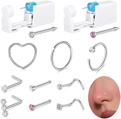 12pcs nasenpiercing selber - nasenpiercing,