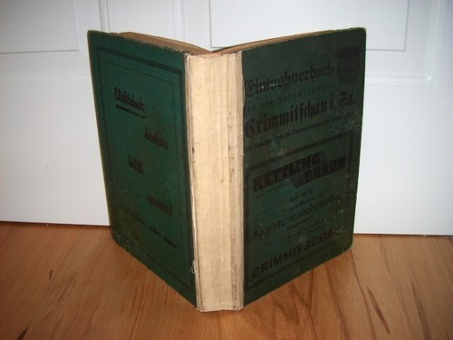 Einwohnerbuch crimmitschau - crimmitschau, in