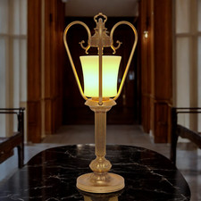 Art Deco Tischleuchte "TOLEDO" Messinglampe Unikat 2 Stück verfügbar Tischlampe