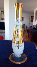 Glas Vase - BOHEMIA - Gold und