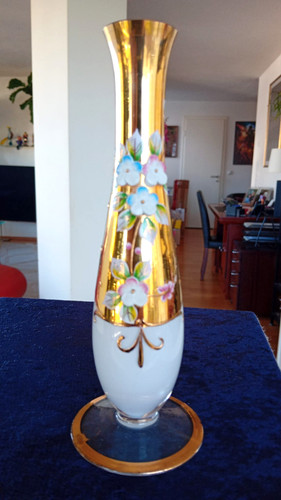 Glas vase bohemia gold - gold, und