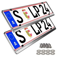 2 polierte Edelstahl