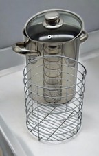 ELO Edelstahl 18/10 Topf 4Lt. Siebeinsatz Spargeltopf Nudel Gemüse Suppentopf