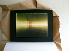 "Magisches Wetterleuchten auf hoher See" - Harmonische Computer-Graphik DIN A2