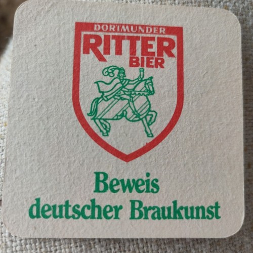Alter bierdeckel ritter - bierdeckel,