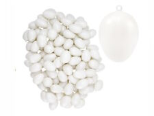 100 Kunststoffeier 6 cm weiß Ostereier Plastikeier Deko Ei Dekorieren Plastik