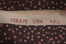 Tapete für Puppenhaus Tapetenbogen braun gepunktet Lisa 2062/5 50er 60er