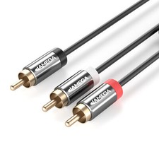 2m Subwoofer Y-Kabel Cinch RCA