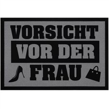 Fußmatte mit Spruch Vorsicht