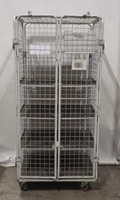 RIMO Kommisionierer, Gitterwagen, Regalwagen 5stöckig abschliessbar klappbar