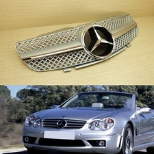 Front Grille Silver/Chrome Fit