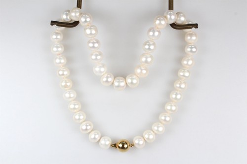 Perlenkette karat gold 11mm - 18,