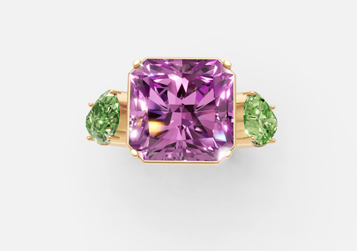 Kunzit aaa ring mit - kunzit,