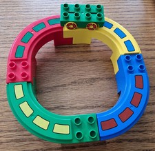 Lego Duplo Bahn, Autobahn mit 1 Auto (S-3)