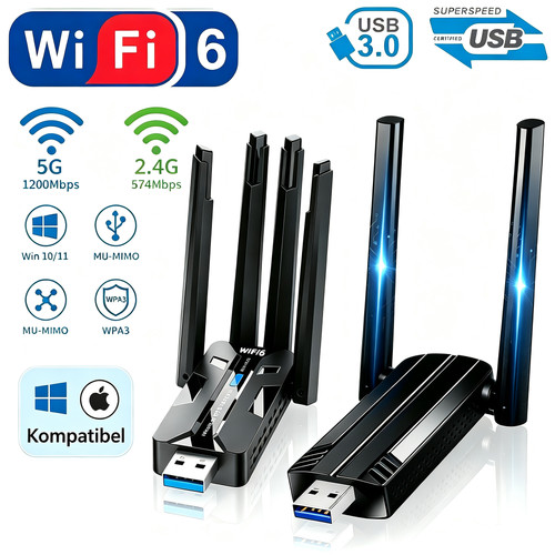 Wlan stick usb - usb, 6