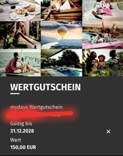 Mydays Gutschein