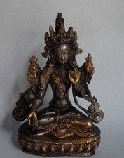 Figur Tara Skulptur China Indien Tibet Figur Buddha alt antik Messing