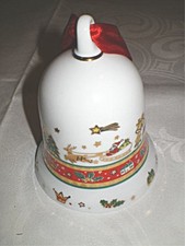 Weihnachtsgeschirr: 1 neue Porzellan - Glocke von AHORNBLATT - Merry Christmas