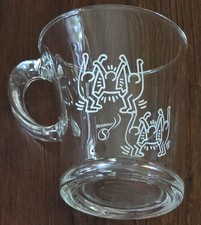 Senseo Glas Keith Haring Limited Edition Douve Ebgerts rar, mangelfrei