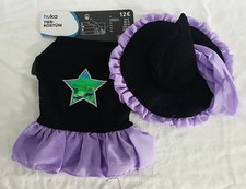 Huka Faschingskostüm Hund Gr. XS Schwarz/Lila – Anzug & Mütze