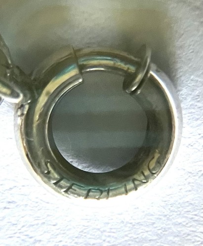 Sterling silber krementz kette - silber,