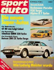 2) Sport Auto 10/1979 - Toyota Starlet Cup mit 54P - BMW Alpina 530 B7 Turbo E1