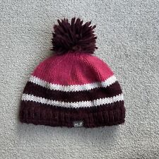 JACK WOLFSKIN Strick Damen Mütze Bommelmütze Wintermütze Strickmütze 1115 Rosa