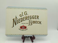 J.G. Niederegger Lübeck Blechdose Marzipan Fabrik - Ohne Inhalt 1155