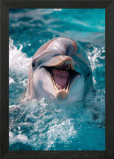 Lächelnder Delfin im Ozean