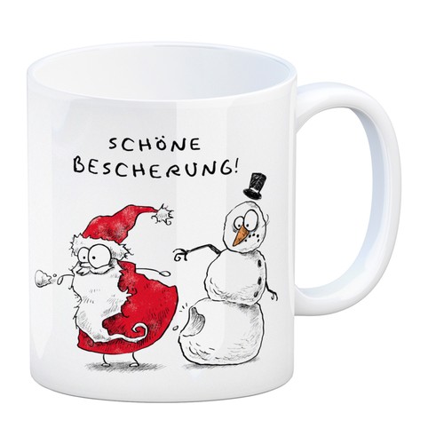 Weihnachtsmann und schneemann - und,