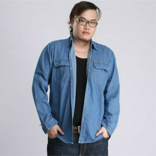 Herren denim hemd langärmlig - hemd,